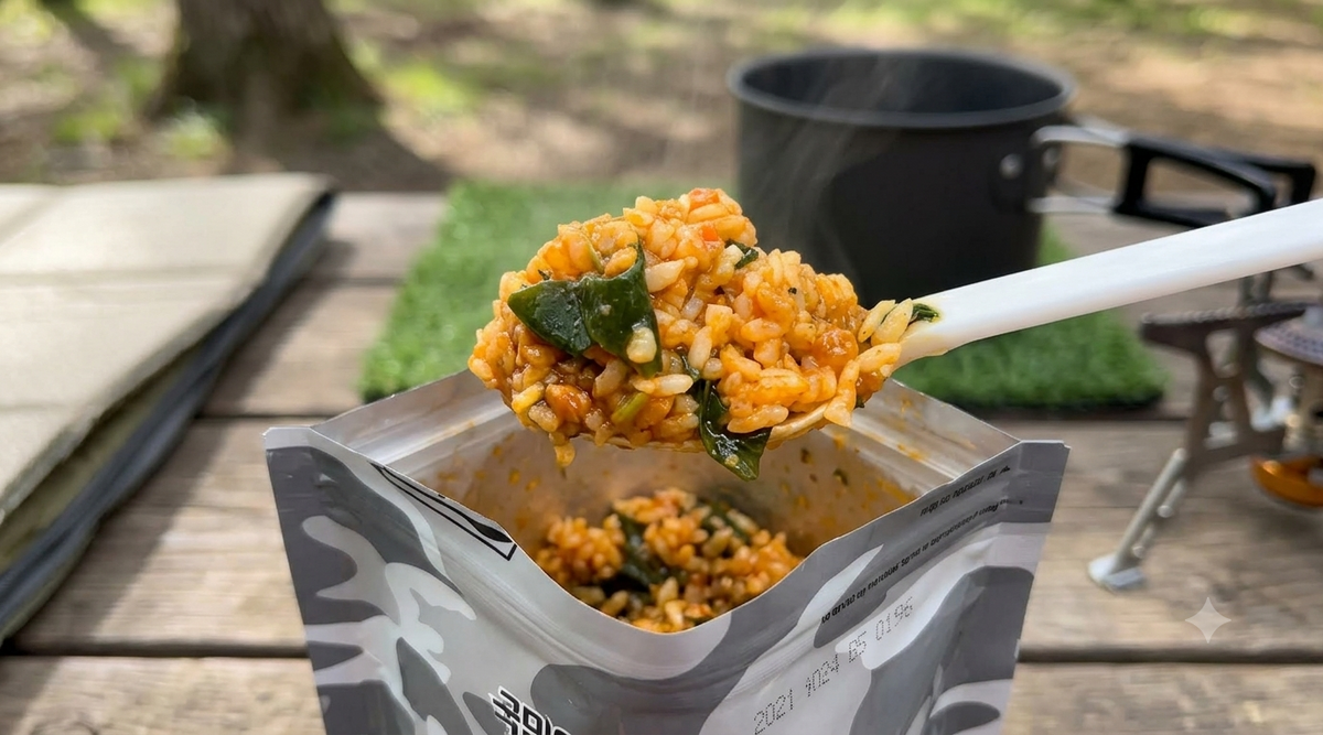 Korean Instant Spicy Stir-Fried Pork Bibimbap | Ready-to-Eat Emergency Food Ration (110g x 10 Packs / Box)