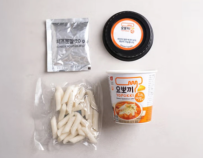 YOPOKKI Instant Cheese Tteokbokki Cup (Korean Rice Cakes)120g (Pack of 12)
