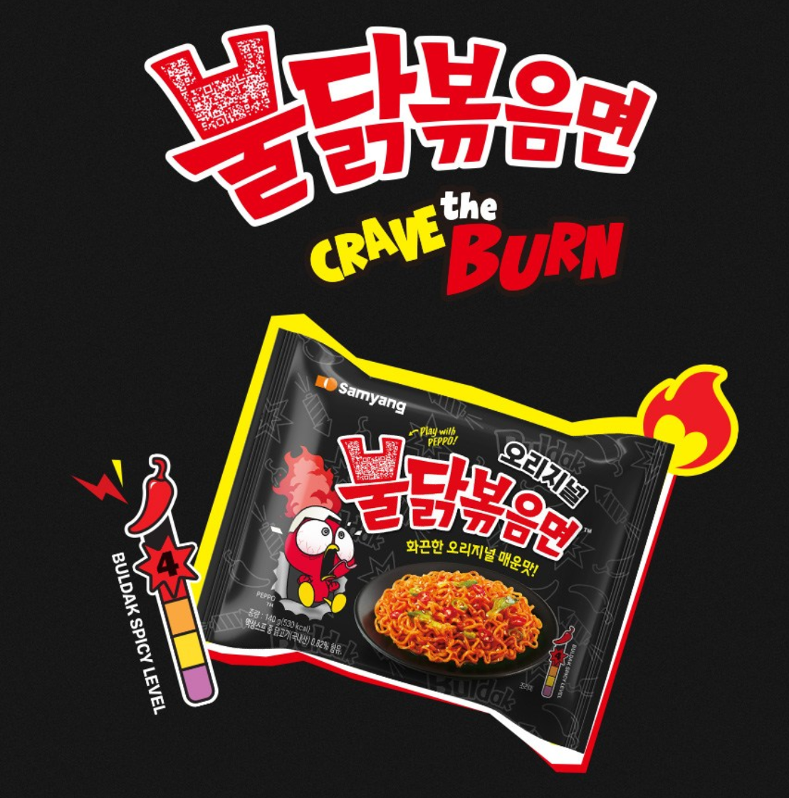 Samyang Buldak Hot Noodles | Korean Spicy Ramen Chicken Flavor Ramen (20 Packsx140g) – Ships Directly from Korea