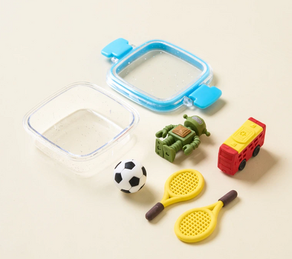 The Ultimate Stationer's Starter Bundle: Erasers, Stickers & Glue Stick Trio!