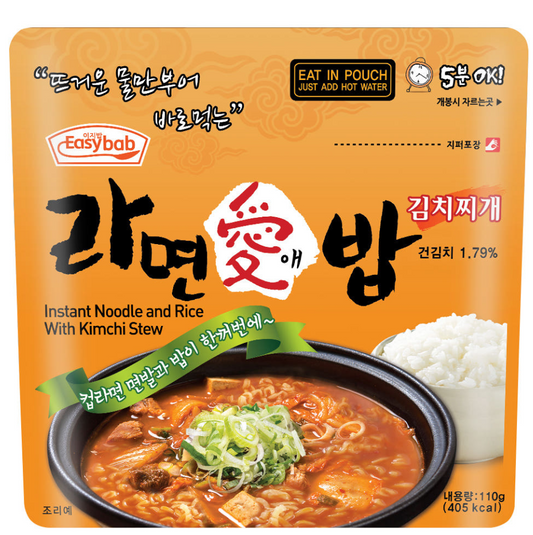Ramen Aebap Kimchi Stew Instant Noodle & Rice – 4-Pack Box