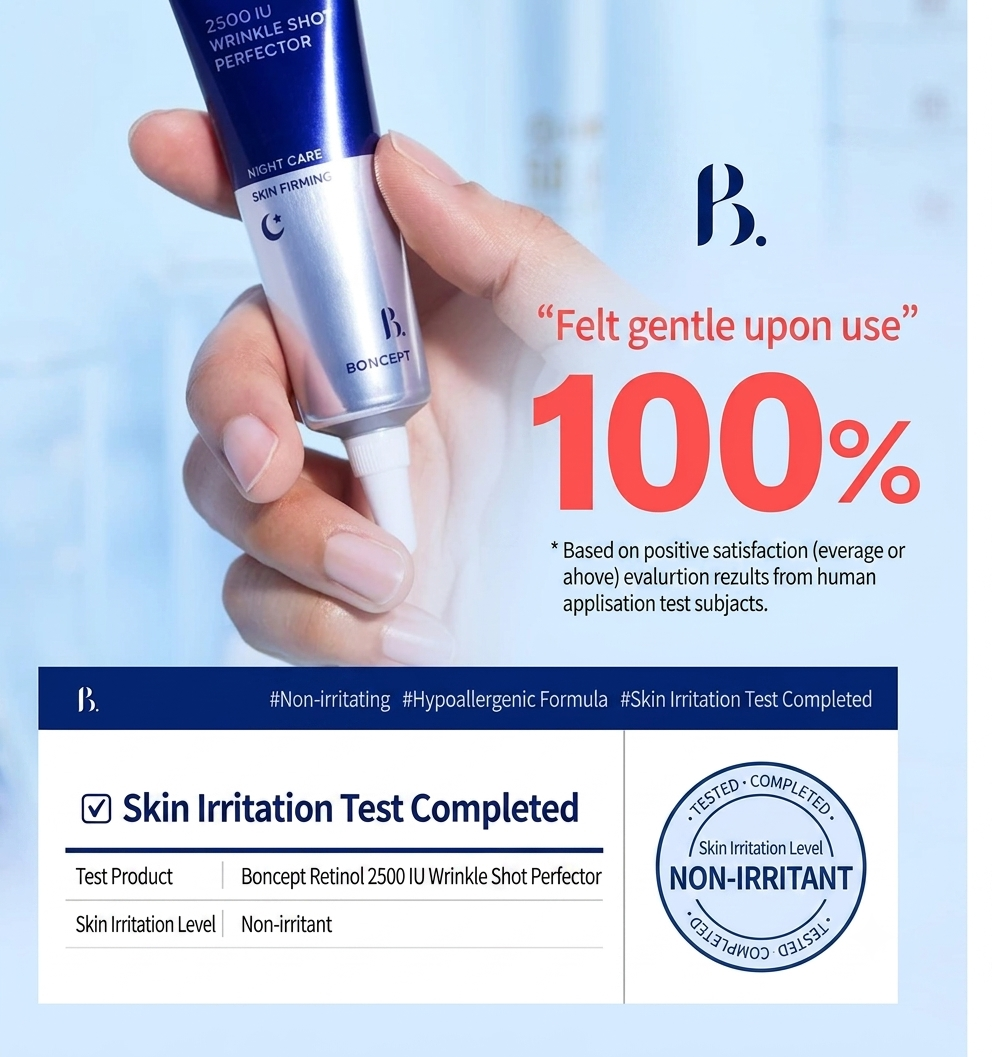 BONCEPT Retinol 2,500 IU Wrinkle Shot Perfector Ampoule 15 mL – 2-Pack