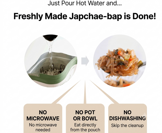 Korean Japchae Rice Mixed 10-Pack – Royal Soy Sauce 5 + Spicy Jjajang 5