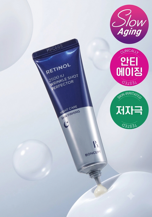 BONCEPT Retinol 2,500 IU Wrinkle Shot Perfector Ampoule 15 mL – 2-Pack