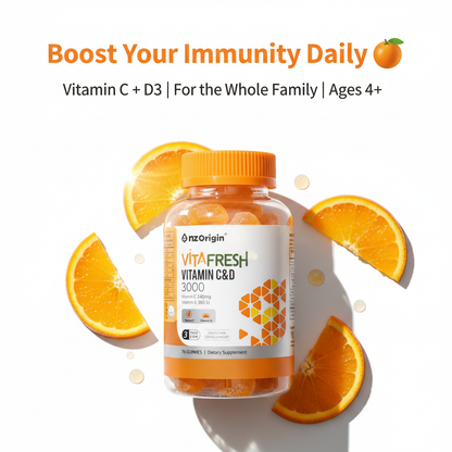 Vita Fresh Vitamin C & D3 Gummies - Boost Your Immunity Daily